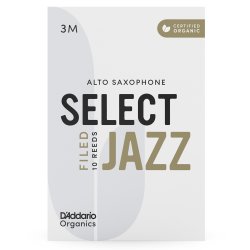 D'Addario Woodwinds ORSF10ASX3M Org. Select Jazz Filed Alt-sax r�rblad 10-p. 3M
