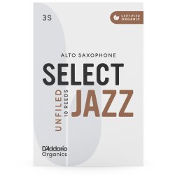 D'Addario Woodwinds ORRS10ASX3S Org. Select Jazz Un-Filed Alt-sax r�rblad 10-p. 3S
