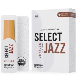 D'Addario Woodwinds ORRS10ASX3H Org. Select Jazz Un-Filed Alt-sax r�rblad 10-p. 3H