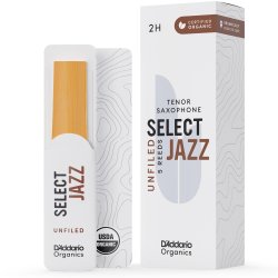 D'Addario Woodwinds ORRS05TSX2H Org. Select Jazz Un-Filed Tenor-sax r�rblad 5-p. 2H