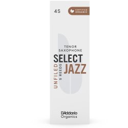 D'Addario Woodwinds ORRS05TSX4S Org. Select Jazz Un-Filed Tenor-sax r�rblad 5-p. 4S