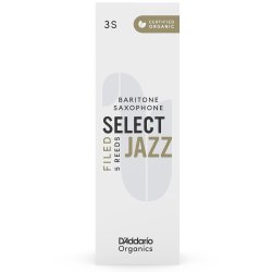 D'Addario Woodwinds ORSF05BSX3S Org. Select Jazz Filed Baritone-sax r�rblad 5-p. 3S