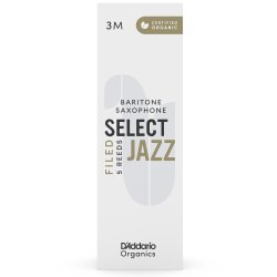 D'Addario Woodwinds ORSF05BSX3M Org. Select Jazz Filed Baritone-sax r�rblad 5-p. 3M