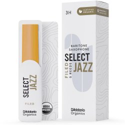D'Addario Woodwinds ORSF05BSX3H Org. Select Jazz Filed Baritone-sax r�rblad 5-p. 3H