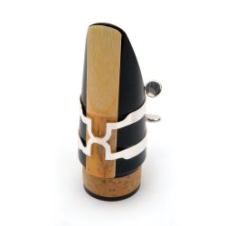 D'Addario Woodwinds HBC1S H-Ligature+kapsel Bas-klarinet, Silver