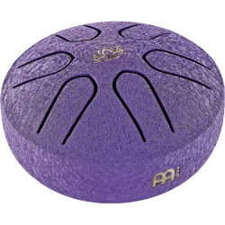 Meinl Sonic Energy PSTD1PLF 3" Pocket Steel Tongue Drum (A-dur, lotusblomst, lilla) inkl. k�lle