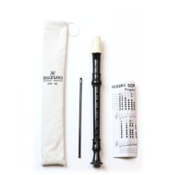 Suzuki SRE-80 Sopran Blokfl�jte m/engelsk (barok) greb Inkl. rensepind, skema &amp; pose�