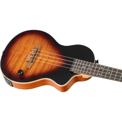 Ortega NEO-U-TSB Neo Serien Solid Tenor Ukulele m/mikrofon inkl taske (Tobacco Sunburst)