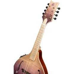 Ortega RMAE200PF Americana Serie A-style Mandolin m/mikkrofon inkl. kuffert (Flamed Maple/Mahogany purple fade)