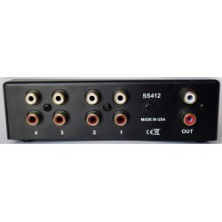 ROLLS SS412 Source Selector Audio Source Selector - 4 in - 1 out