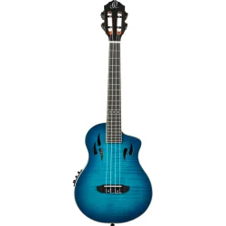 Ortega RTPX-U-FMA TourPlayer Serien Tenor Ukulele m/mikrofon inkl taske (Gloss Blue)