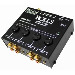ROLLS MX44 Pro 4-kanals stereomixer - batteridrevet eller DC