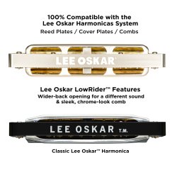 Lee Oskar 1975P-C Low Rider Mundharmlnika (C, Krom)