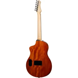 Ortega RTPG-LS2  TourPlayer Serien Nylonstrenget Guitar m/mikrofon, thin body &amp; slim neck inkl. taske (Bermuda)