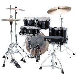 Tama IP50H6WC-HBK Imperialstar 5-delt Trommes�t inkl. stol, stativ &amp; b�kkener