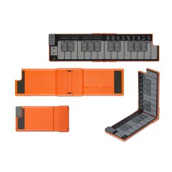 KORG nanoKEY Fold Foldbart 25 tangenters MIDI Keyboard (lava orange)