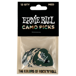 Ernie Ball EB-9222 Camo Pick Medium (12 stk)