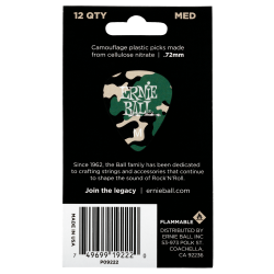 Ernie Ball EB-9222 Camo Pick Medium (12 stk)