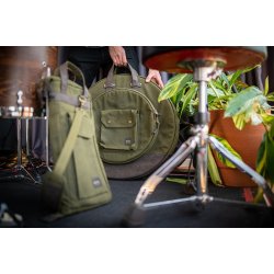 Meinl Percussion MWC22GR Waxed Canvas 22" Cymbal Bag, Forest Green