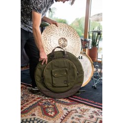 Meinl Percussion MWC22GR Waxed Canvas 22" Cymbal Bag, Forest Green
