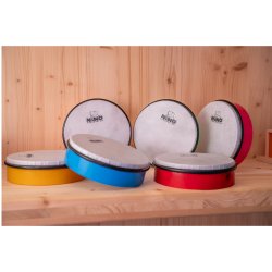 NINO Percussion NINOSET45 8" H�ndtromme Rytme S�t (til 6 b�rn) inkl. taske 