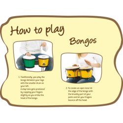 Nino Wood Bongo, Natural/Black