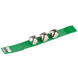 NINO Percussion NINO961GR Wrist Bell/H�ndleds Bj�lde Armb�nd�m/velcrolukning (Gr�n)