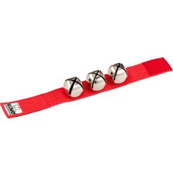 NINO Percussion NINO961R Wrist Bell/H�ndleds Bj�lde Armb�nd m/velcrolukning (R�d)