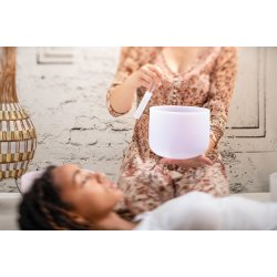 Meinl Sonic Energy CSBA8B Crystal Singing Bowl 8" / B / 432Hz Crown Chakra