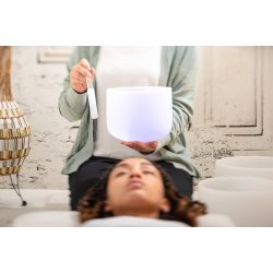 Meinl Sonic Energy CSBA8B Crystal Singing Bowl 8" / B / 432Hz Crown Chakra