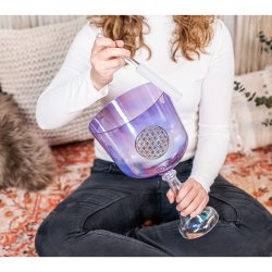 Meinl Sonic Energy CSC8FPFOL Crystal Singing Chalice, Heart Chakra, 20cm, F3