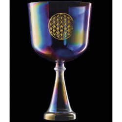 Meinl Sonic Energy CSC8FPFOL Crystal Singing Chalice, Heart Chakra, 20cm, F3