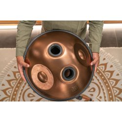 Meinl Sonic Energy HPSTL11 Sensory Handpan Stainless Steel (F Pygmy,11 Notes, 440 Hz) Vintage Copper