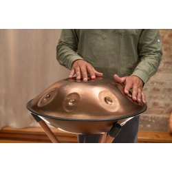 Meinl Sonic Energy HPSTL11 Sensory Handpan Stainless Steel (F Pygmy,11 Notes, 440 Hz) Vintage Copper
