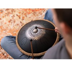 Meinl Sonic Energy OSTD1BKE Octave Steel Tongue Drum, D Kurd, indgraveret