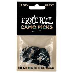 Ernie Ball EB-9223 Camo Pick Heavy (12 stk)