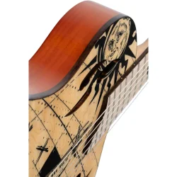 Ortega RTPG-LS2  TourPlayer Serien Nylonstrenget Guitar m/mikrofon, thin body &amp; slim neck inkl. taske (Bermuda)