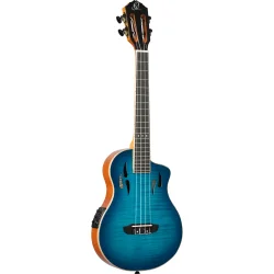 Ortega RTPX-U-FMA TourPlayer Serien Tenor Ukulele m/mikrofon inkl taske (Gloss Blue)