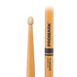 Promark R5AAGC Rebound 5A ActiveGrip Clear Hickory Acorn Woop Tip Trommestikker 