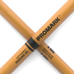 Promark R5BAGC Rebound 5B ActiveGrip Clear Hickory Acorn Wood Tip Trommestikker 