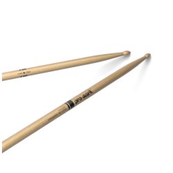 Promark TX5ALW Classic Forward 5A Long Lacquered Hickory Oval Wood Tip Trommestikker 