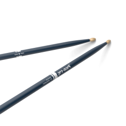 Promark TX5AW-BLUE Classic Forward 5A Painted Hickory Oval Wood Tip Trommestikker (Navy Blue)