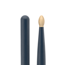 Promark TX5AW-BLUE Classic Forward 5A Painted Hickory Oval Wood Tip Trommestikker (Navy Blue)
