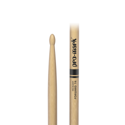 Promark TX7AW Classic Forward 7A Lacquered Hickory Oval Wood Tip Trommestikker 