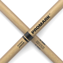 Promark TXJRW Junior Lacquered Hickory Oval Wood Tip Junior Trommestikker (13"x,531")