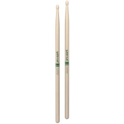 Promark TXR2BW Classic Forward 2B Raw Hickory Oval Wood Tip Trommestikker