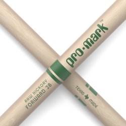 Promark TXR2BW Classic Forward 2B Raw Hickory Oval Wood Tip Trommestikker