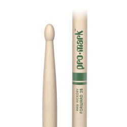 Promark TXR2BW Classic Forward 2B Raw Hickory Oval Wood Tip Trommestikker