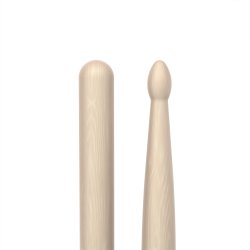 Promark TXR5AW Classic Forward 5A Raw Hickory Oval Wood Tip Trommestikker