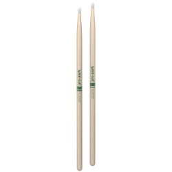 Promark TXR5AN Classic Forward 5A Raw Hickory Oval Nylon Tip Trommestikker 